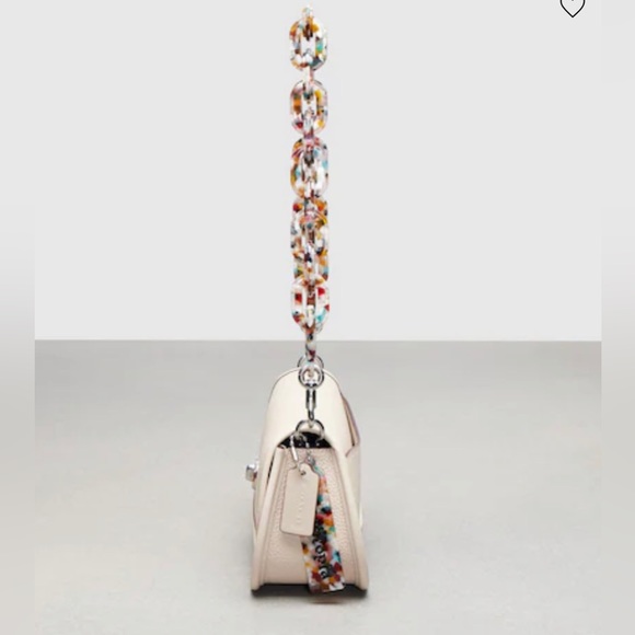 NWT Coach Wavy Dinky COACHTOPIA LEATHER Resin Chain Purse Shoulder Bag Signature - Picture 3 of 11